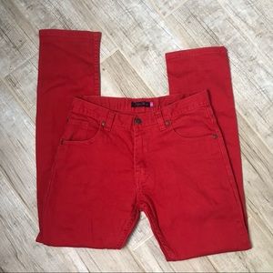 Triple Thread Red Jeans 32/30